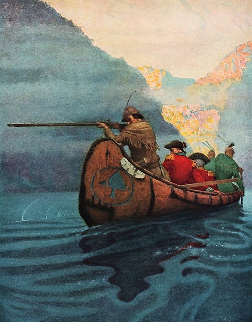 atomic-chronoscaph:  The Last of the Mohicans - art by N. C. Wyeth (1919)  