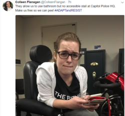 plaidadder: thediscourseblogs:    Disability advocates arrested during health care protest at McConnell’s office. Thank you for risking your lives #cripplepunk 50+ arrests and counting DONATE TO THE LEGAL FUND  ADAPT led the DC protest at the Capitol