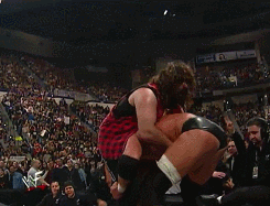 wrestlingchampions:  Triple H (w/Stephanie McMahon-Helmsley) d. Cactus Jack in a