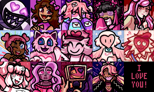 Artfight Attacks 7/7 !! I LOVE YOU Worm Mass Attack!!! For: @tytofurcata ~ @strat0sfear ~ @churchgrimmed