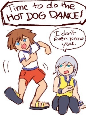 sleepysora:  jondiss:  Best friends forever!  Source your Shit Hot Dog Dance by Rasenth
