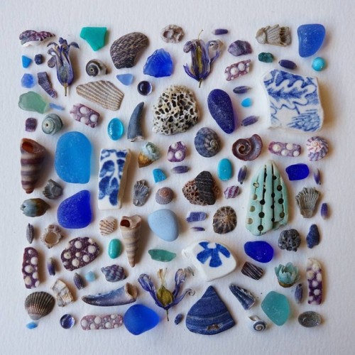 sosuperawesome:Seaglass Collage by Jan Campbell on InstagramFollow So Super Awesome on Instagram