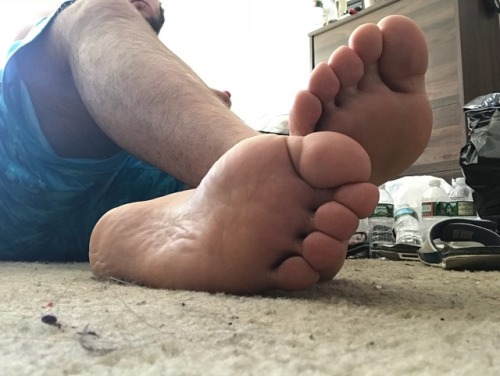 Come worship my feet boys. They’re smelling good this morning!