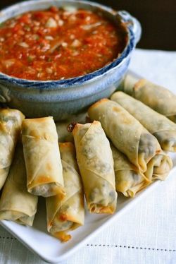 craving-nomz:  Baked Southwestern Egg Rolls