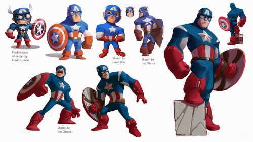 Early character designs for Disney Infinity by Sam Nielson