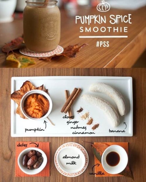 Pumpkin Spice #Smoothie via #lululemon athletica. :)) xo, Dana #yoga #lulul #recipes #diy #holiday