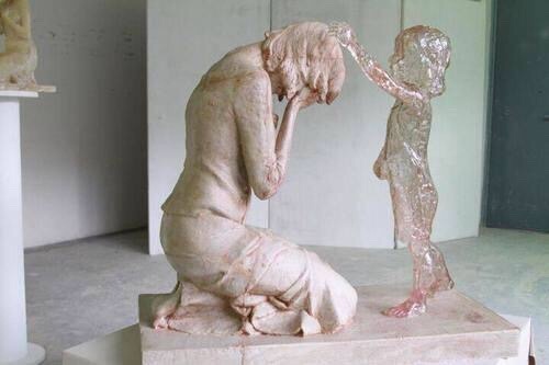 salafistallion:A piece of art called “The Miscarriage” 😢