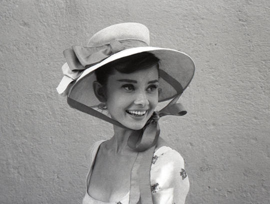 Audrey photographed by Milton H.Greene on the set of War and Peace,1955