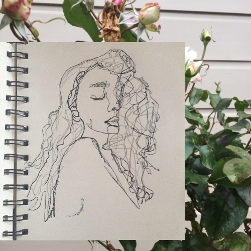 browngirlaestheticc:  Scribbles at my desk at work