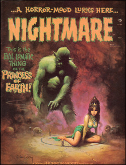 Wonderful-Strange:  Greystoke Trading Company:nightmare #10, Dec. 1972. Cover Art