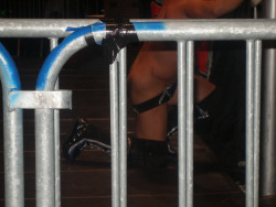 rwfan11: Chris Jericho-  hides beside the ring after being pantsed @ houseshow! 