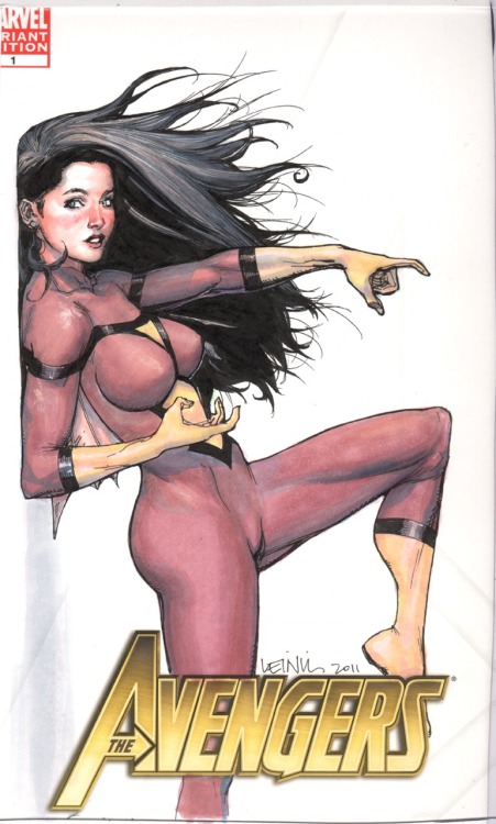 leinilyu:  My only full color sketch cover art around. 2011