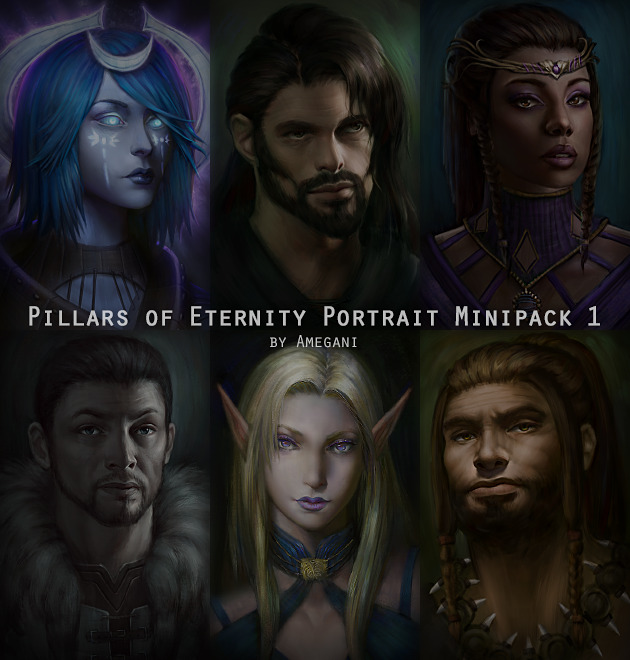 pillars of eternity portrait pack pillars of eternity portrait pack