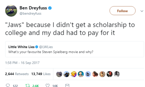 I, too, would love a movie if it paid for my entire college education.We all would.Even if it was Gi