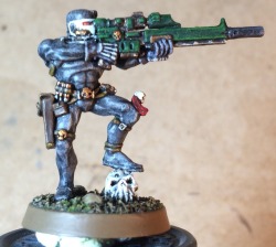 outlander187:  Vindicare Assassin finally complete! This model is OOP, but personally it’s my favourite Vindicare GW have done. Next on the to-do list is a Grey Knight Strike Squad