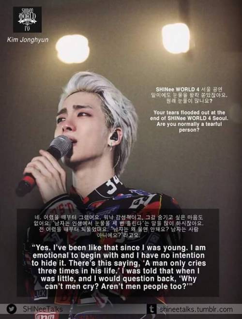 blingdubudibidis: “Aren’t men people too?” one of the reasons to love kjh