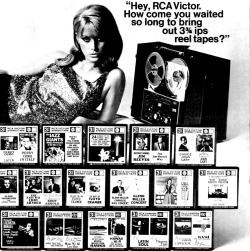 savetheflower-1967:  RCA - Reel to Reel ad