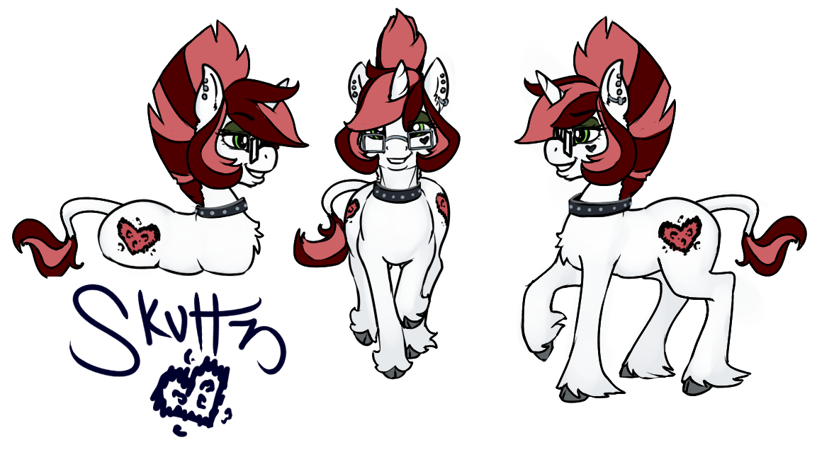 Hey look! A Skuttz ref sheet! I’m on the fence about what tail to stick with. I