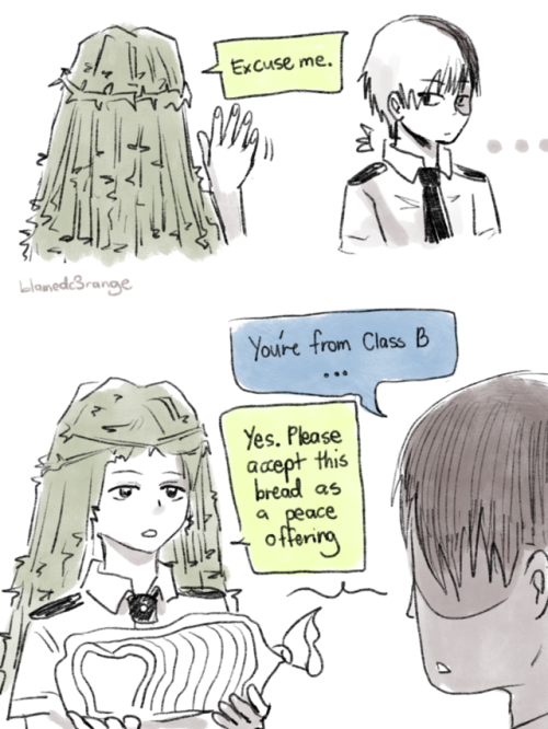 blamedorange:the start of an odd friendship!