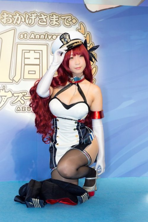 book-cat:  ココ@TGSさんのツイート: “20180917 Azurlane 1st Anniversary ホノルル:伊織もえさん(@moe_five ) #アズレン一周年… ”