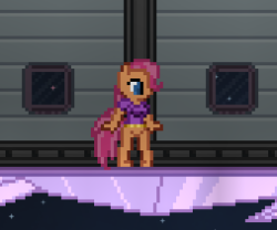 lil-mizz-jaye:  I’M SCOOTALOO AND YOU CAN’T STOP ME THIS IS THE BEST MOD EVER THE BEST MOD EVER Scootaloo’s space adventure begins! Oh and the mod’s right here.  omfg yes :D