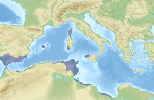 mapsontheweb:Carthaginian-held territory before the first First Punic War.