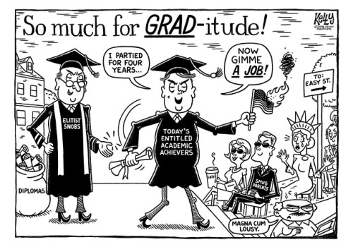 This Week’s Editorial Cartoon: “Commencement, A Duress”