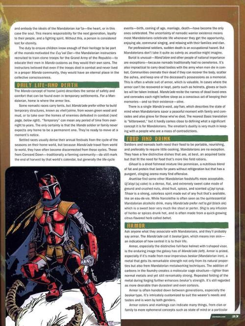 mandowords: The Mandalorians People and Culture - Star Wars Insider issue 86