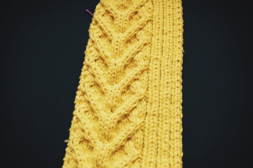 @craftslab Cable knitting