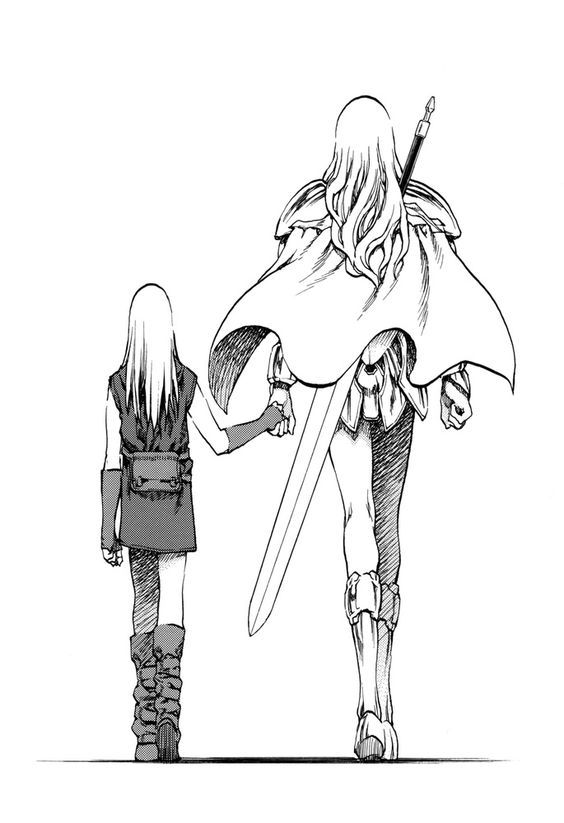 puck-sama-blog:Claymore - Norihiro Yagi - 2001Clare ( クレア ) and Teresa ( テレサ