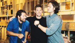 jarpad:  [Jensen and Jared] were both on stage together - not wanting to be left