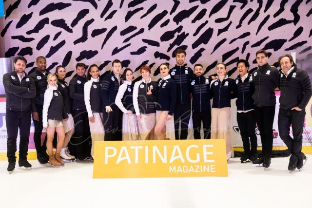 the french tour in a photo shoot for patinage magazine