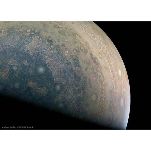 Cloud Swirls around Southern Jupiter from adult photos