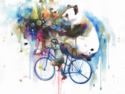 crossconnectmag:    Grunge Art by Lora Zombie  Born in a small town in Russia, in 1990,   Lora Zombie   (previously)       was set on becoming an artist a very early age. The self-taught painter first gained recognition in the late 2000s as her work