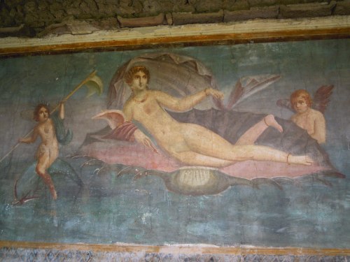 Wall painting in the House of Venus, Pompeii.