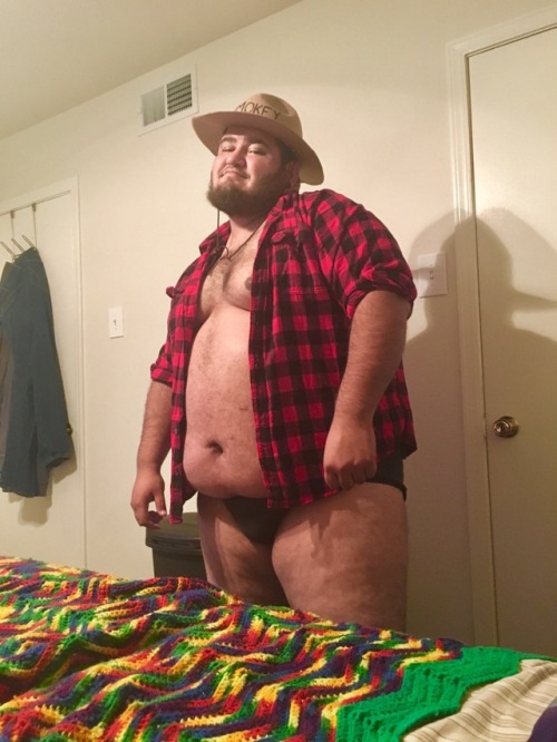 mrpandasir:Just some fun in the Small Flannel I had, lol, need to size up. You can’t prevent f