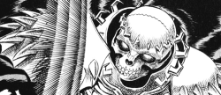Themostlyblackswordsman:  12 Days Of Berserk  Day 01: Favorite Male Character | Skull