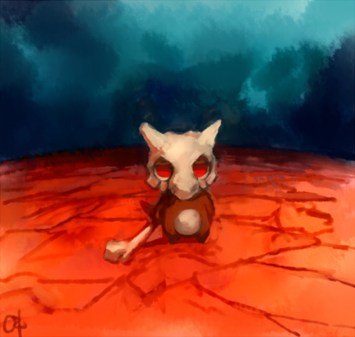 alternative-pokemon-art: Artist A cute Cubone by request.