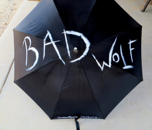 his-favorite-little:  nymphomanic-pet:  geek-studio:  Amazing geeky hand painted umbrellas by CassaRaptor. These umbrellas are waterproof, crack proof, and peel proof! All uniquely hand painted. Check them out at her store here. Get the chance to win