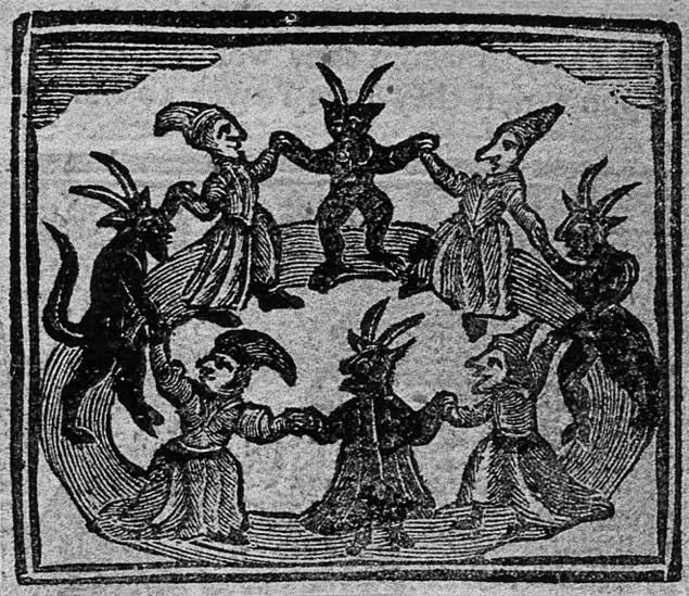 deathandmysticism:  Witches dancing with devils in a circle