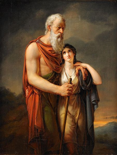 Per Wickenberg (1812-1846) - Oedipus and Antigone (1833) 