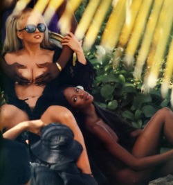 andreasanterini:  Madonna &amp; Naomi Campbell “SEX” / Photographed by Steven Meisel / For Sex Book 1992 ( Making Of )