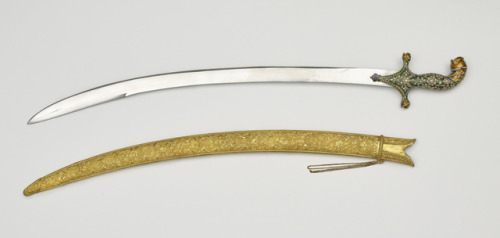 victoriansword:Indian Shamshir Presented to King Edward VII by Pragmalji II Rao, Maharao of Cutch A 