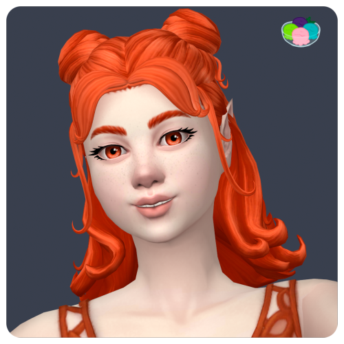 @praleska’s ingrid Hair in Sorbets RemixRequires: Mesh76 add-on swatches in Sorbets Remix@maxi