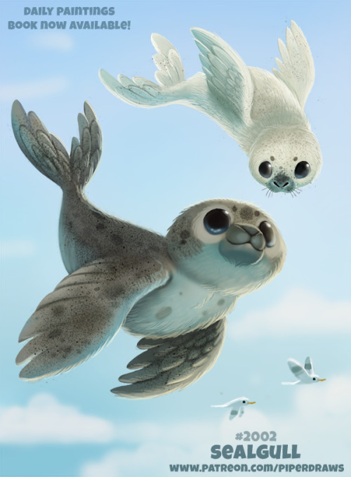 cryptid-creations:Daily Paint 2002# SealgullDaily Book and Prints available at: ForgePublishi