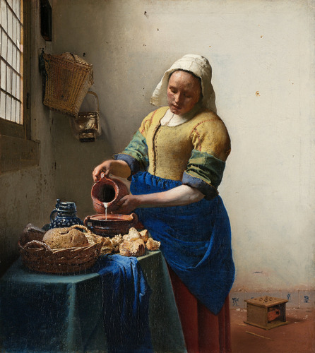 The Milkmaid, 1660, Johannes VermeerMedium: oil,canvaswww.wikiart.org/en/johannes-vermeer/th