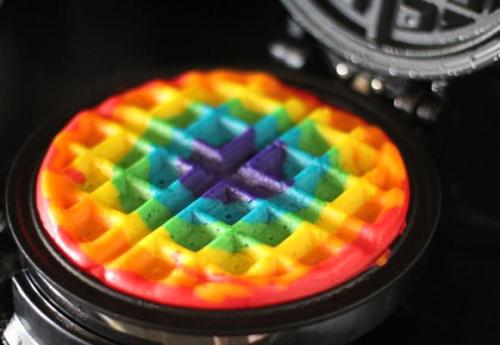 This waffle&rsquo;s ready to come out! #luckytobe #pride2013 