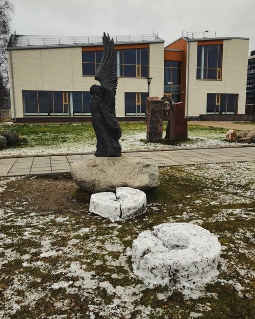 Кто-то скрутил снежные жернова #есличто #петрозаводск #онего #ptz #winter #street (at Petrozavodsk) 