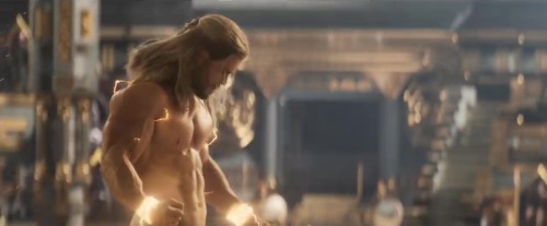 Thor: Love and Thunder (2022)Zeus (Russell Crowe) has Thor (Chris Hemsworth) as his captive and deci