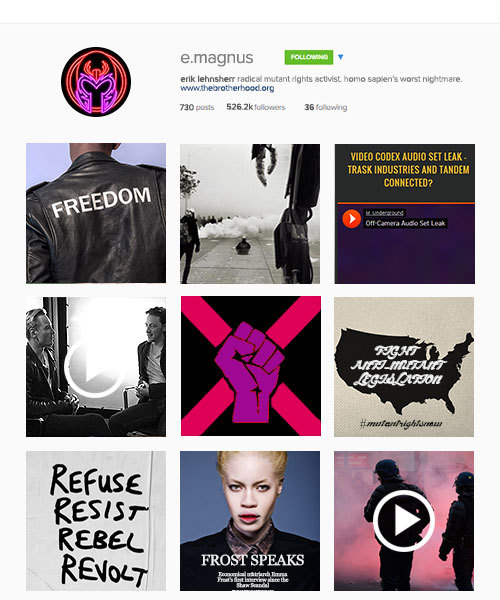 bikenesmith:  x-men &amp; social media ➟ the first class + instagram if you